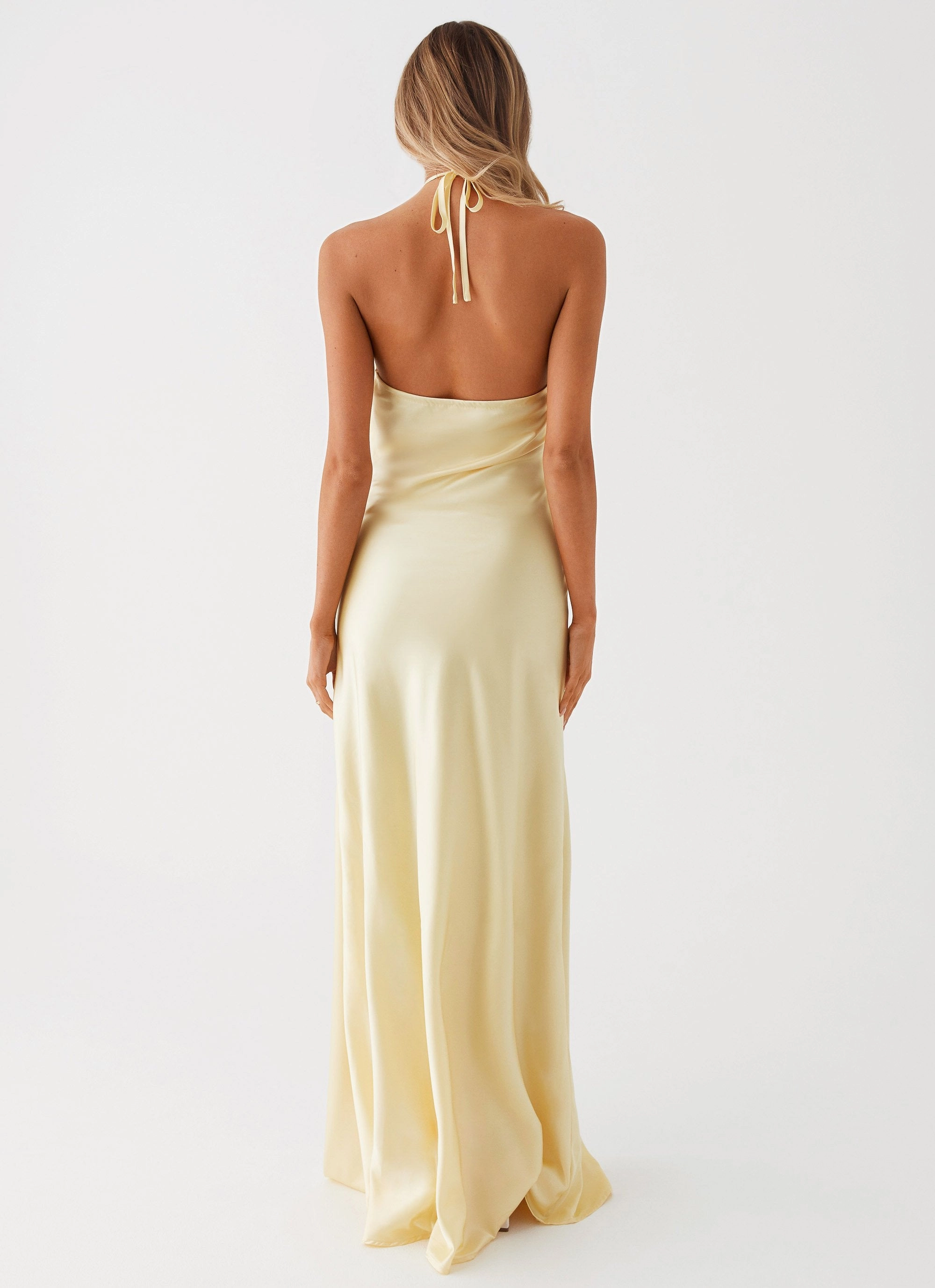 Shine Skin Noir Symphony Maxi Dress - Yellow