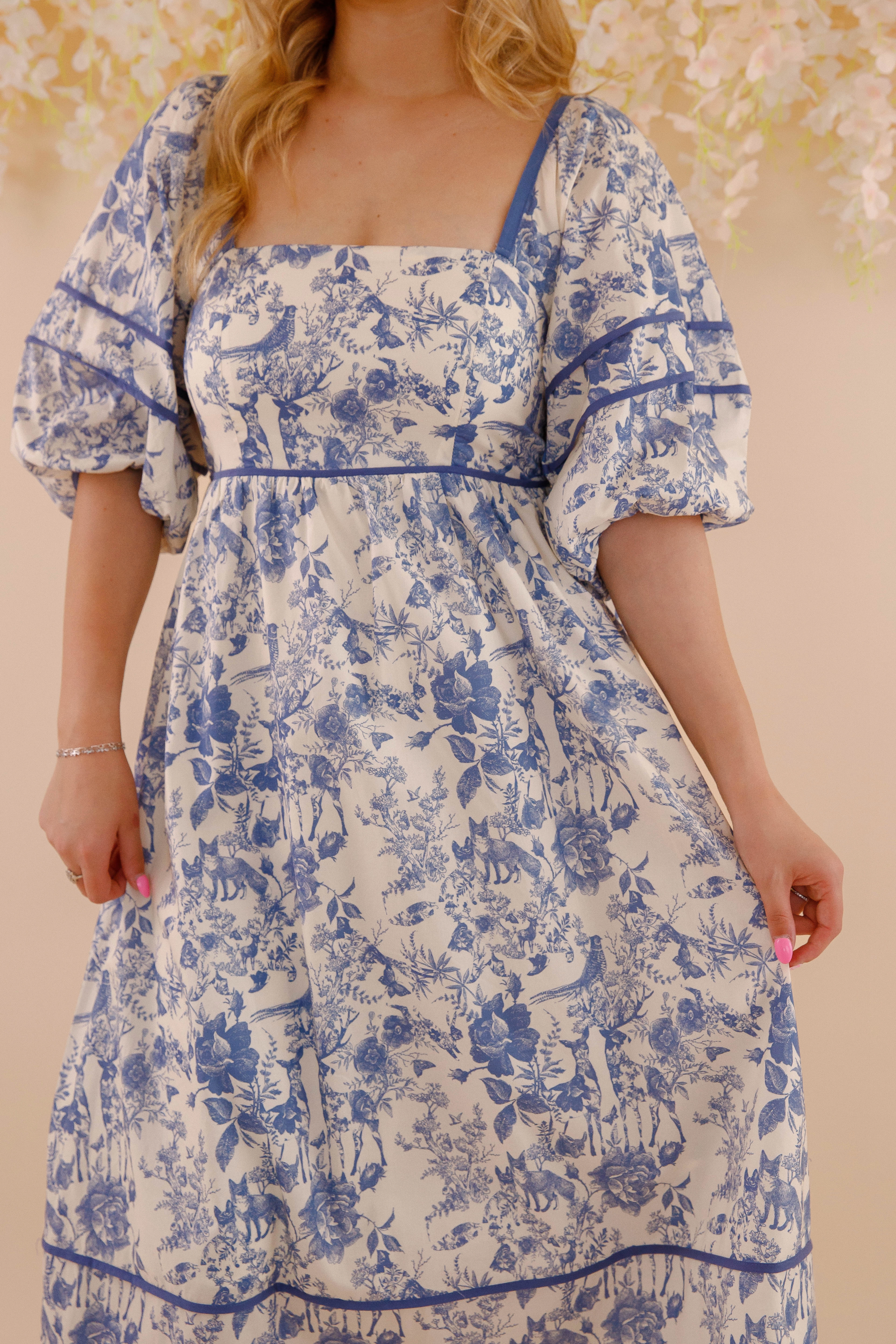 Quick-Dry Light Weave Follow Your Instincts Maxi Dress-Navy