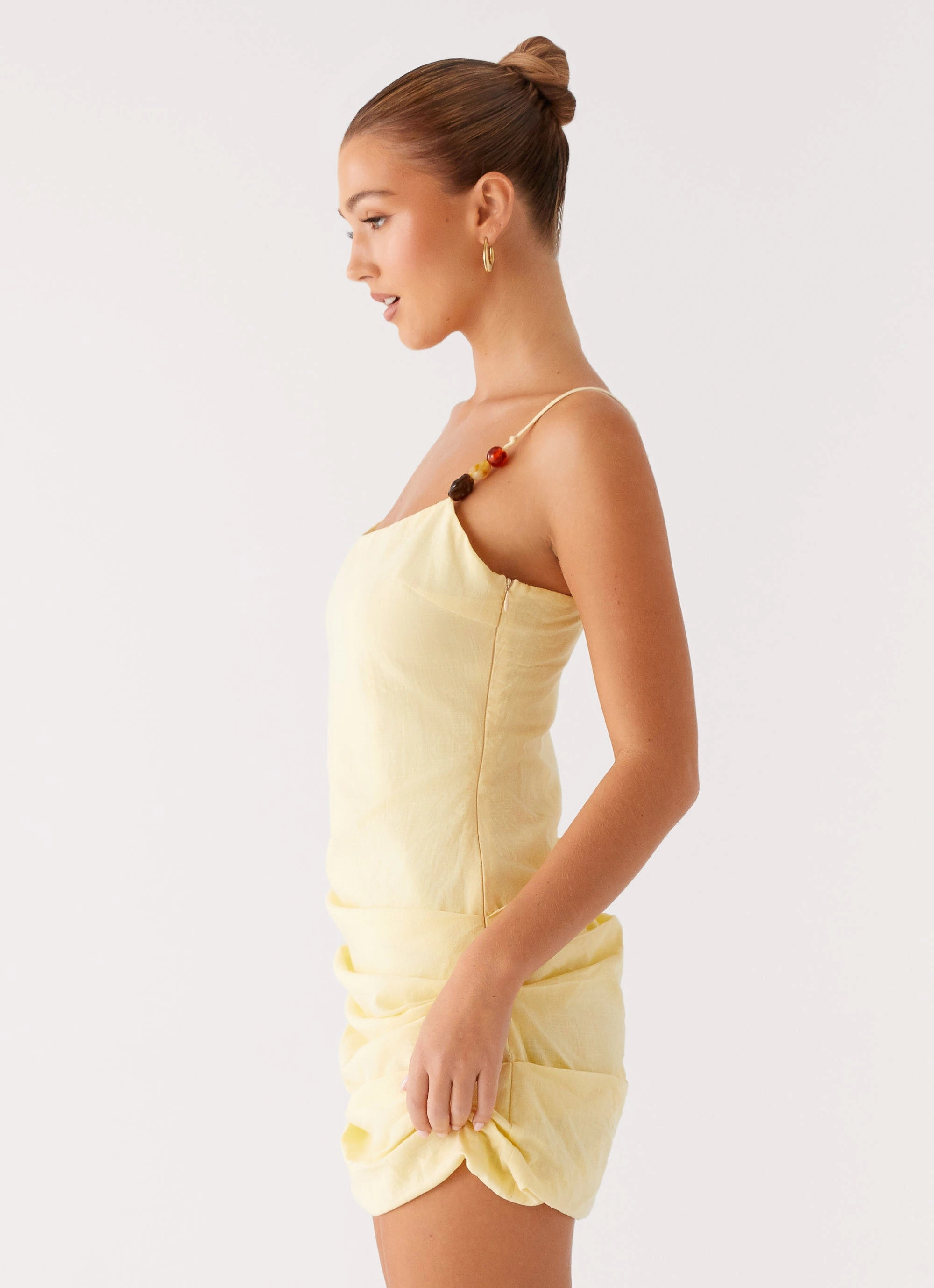 Outfit Core Flare Hem Adella Mini Dress - Yellow