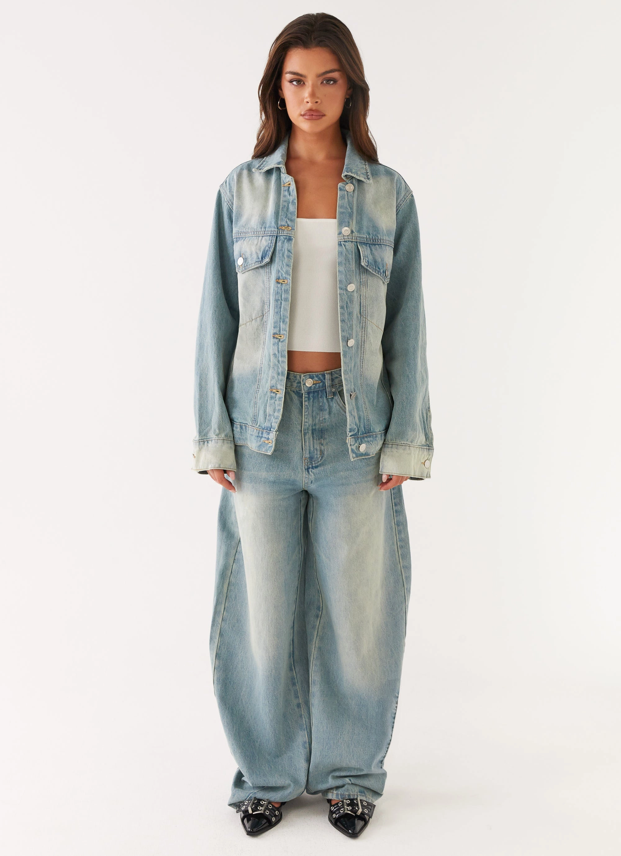 Maxwell Baggy Jeans - Washed Blue Comfy Look
