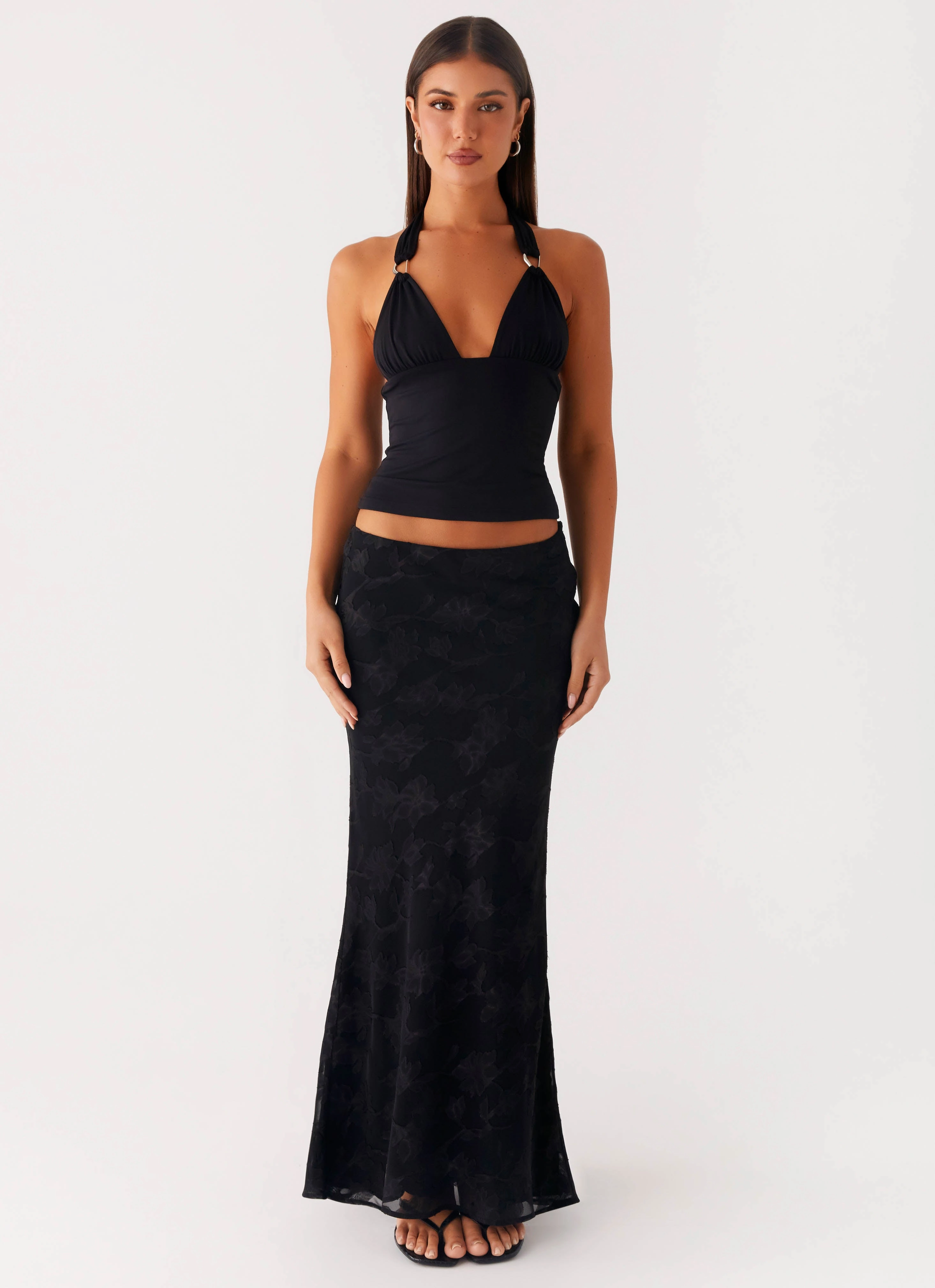 Starlit Maxi Skirt - Black Chill Wear