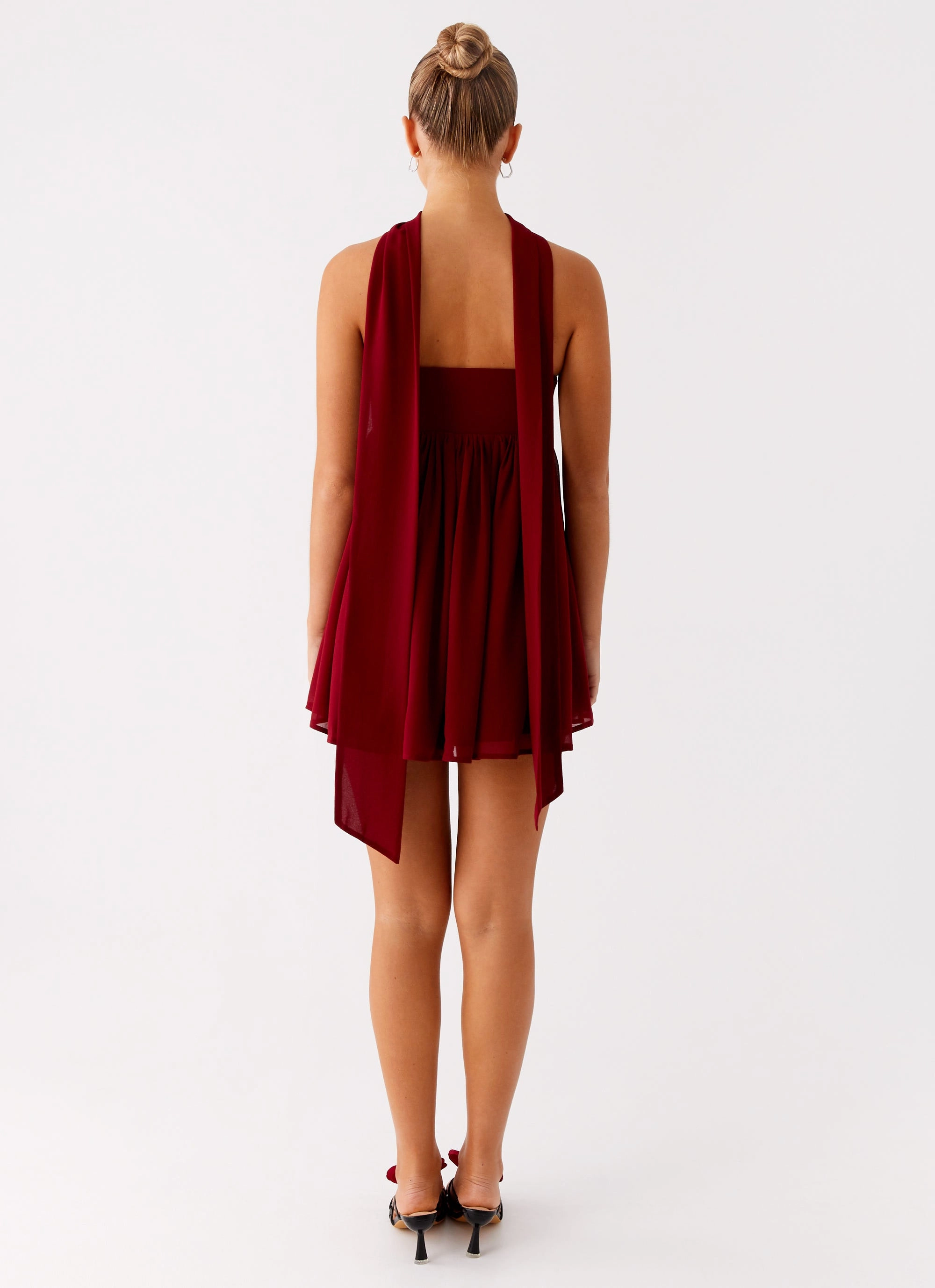 Saturn Mini Dress - Maroon Professional Comfort Easy Going