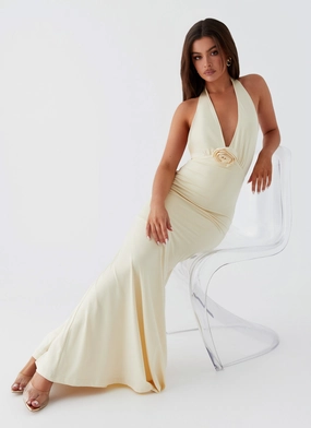 Warranty-Included Smart touch Eliza Rose Maxi Dress - Yellow