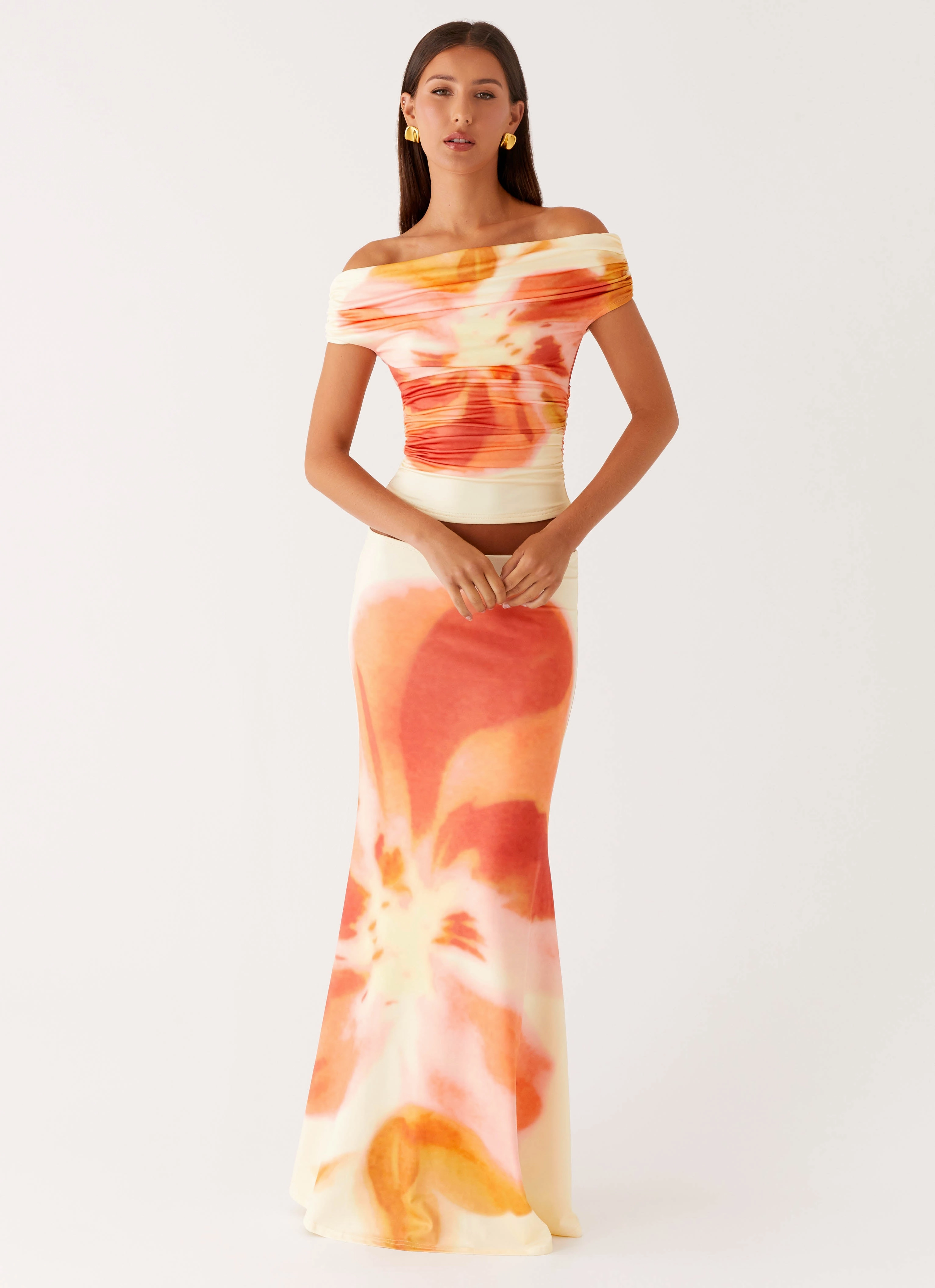 Moka Off Shoulder Top - Mimosa Blossom Summer Dress