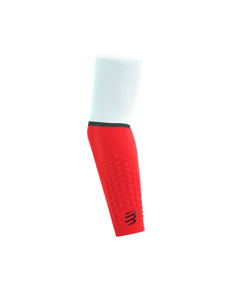 Compressport | ArmForce Ultralight | White / Fluo Red