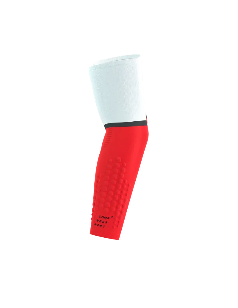 Compressport | ArmForce Ultralight | White / Fluo Red