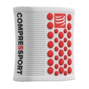 COMPRESSPORT SWEATBANDS 3D.DOTS - WHITE (PAIR) (WSTV2-00RD-TU)