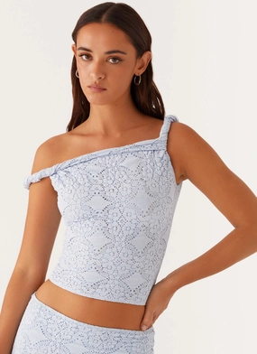 preshrunk Diamond Sky Top - Blue