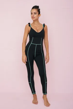 Contrast Stitch Jumpsuit