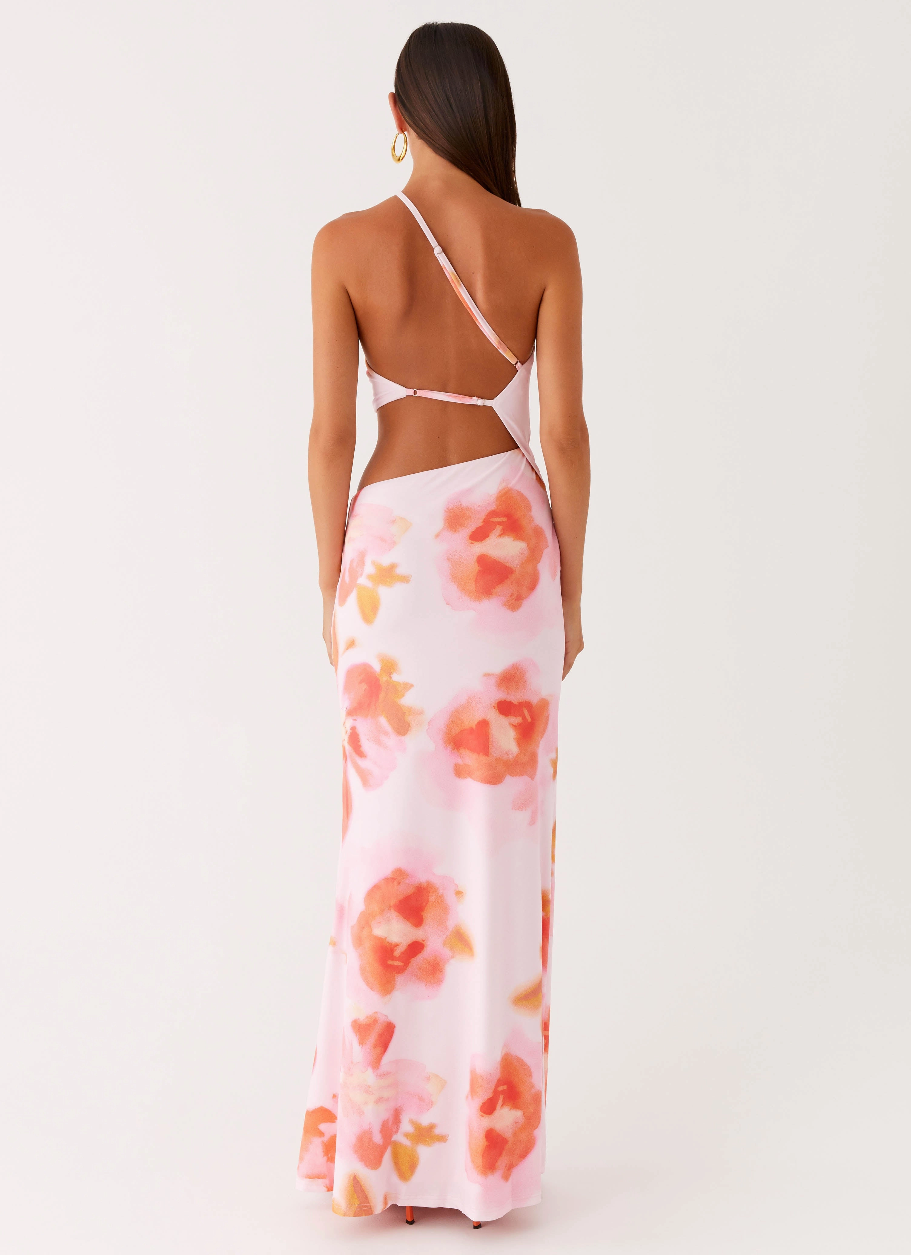 Polished Design Riano Cut Out Maxi Dress - Blushing Blossom