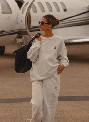 Signature Oversized Sweatshirt - Grey Ventilation Panels