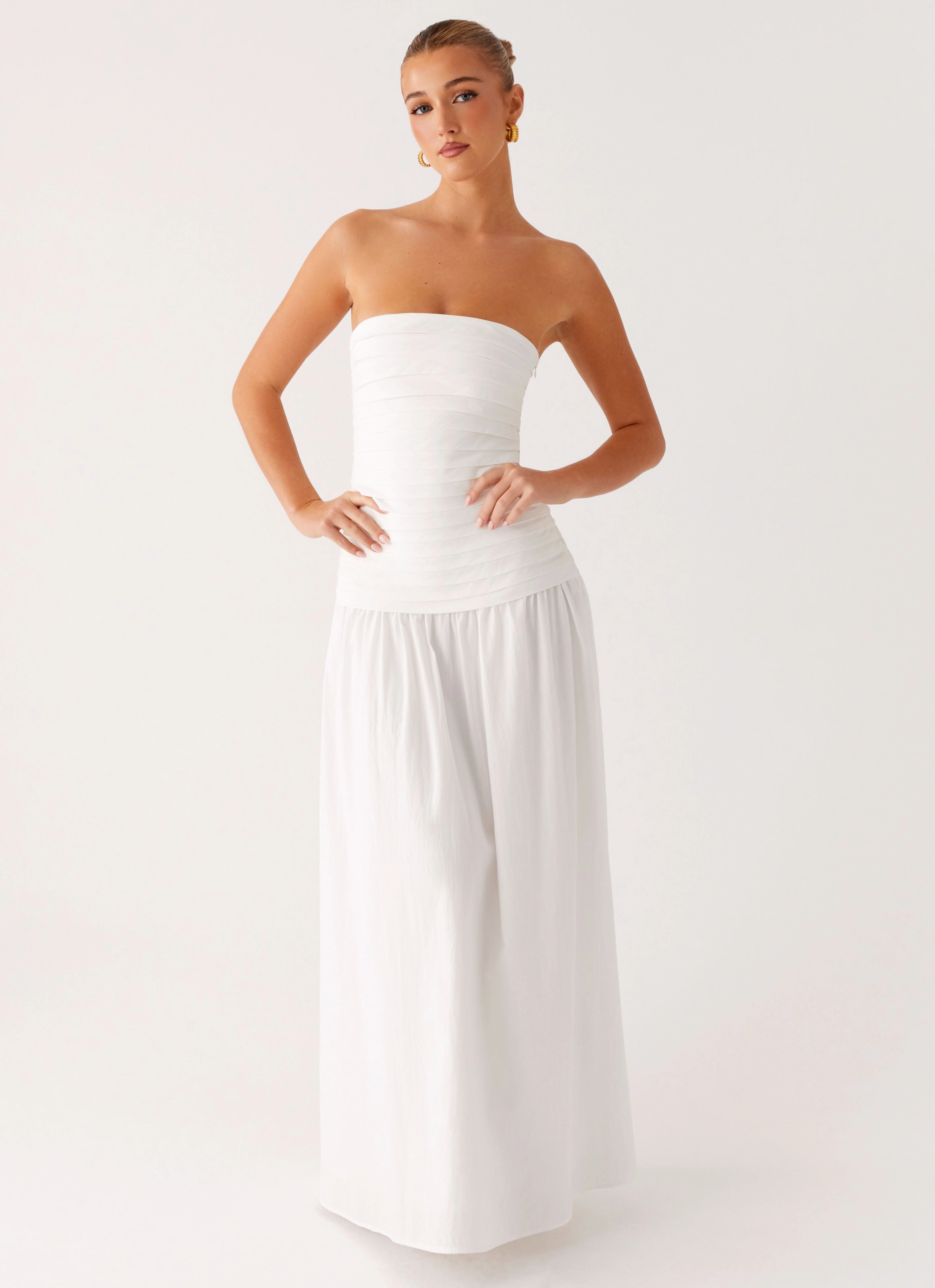 Sheer Element Tyrah Maxi Dress - White