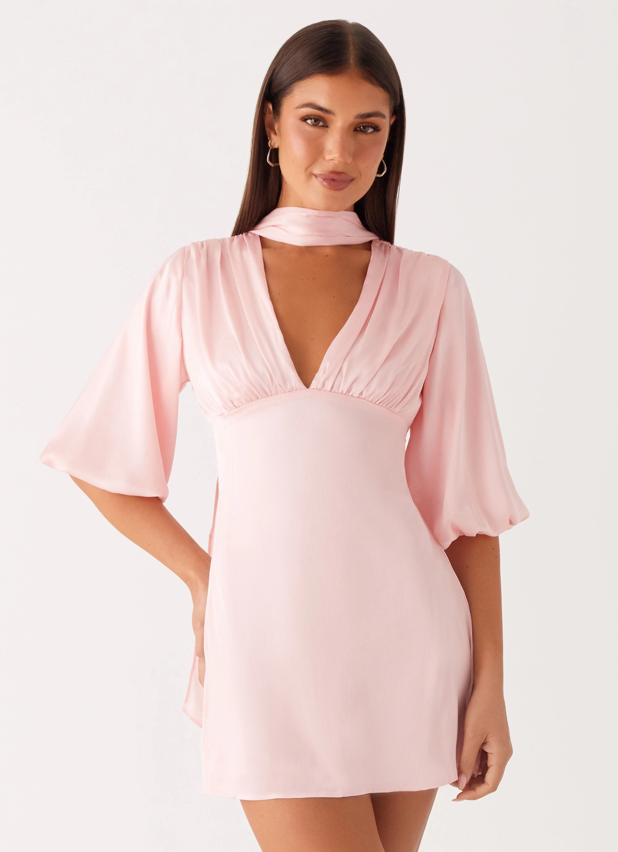 Mary Mini Dress - Pink Breathable Style Clean Base