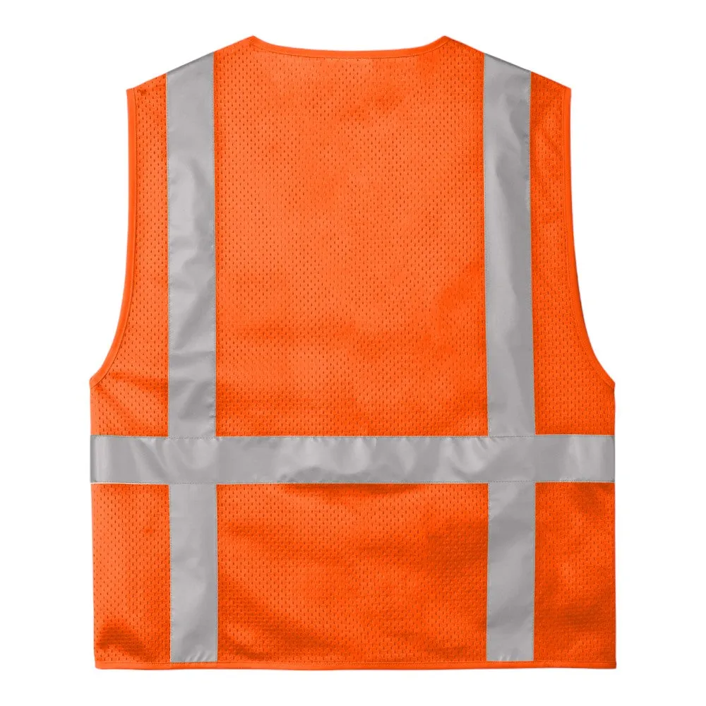 CornerStone ANSI 107 Class 2 Mesh Six-Pocket Zippered Vest CSV104