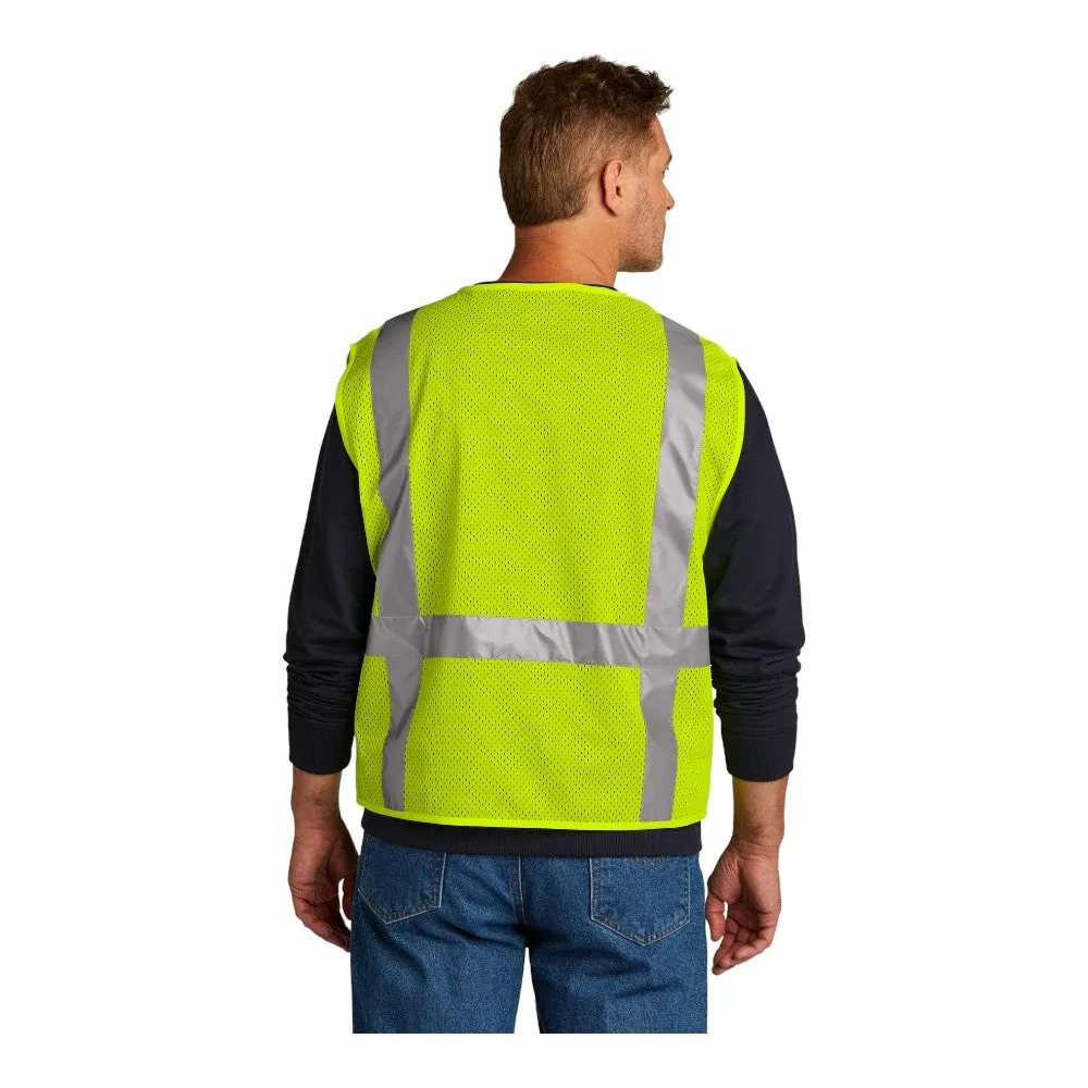CornerStone ANSI 107 Class 2 Mesh Six-Pocket Zippered Vest CSV104