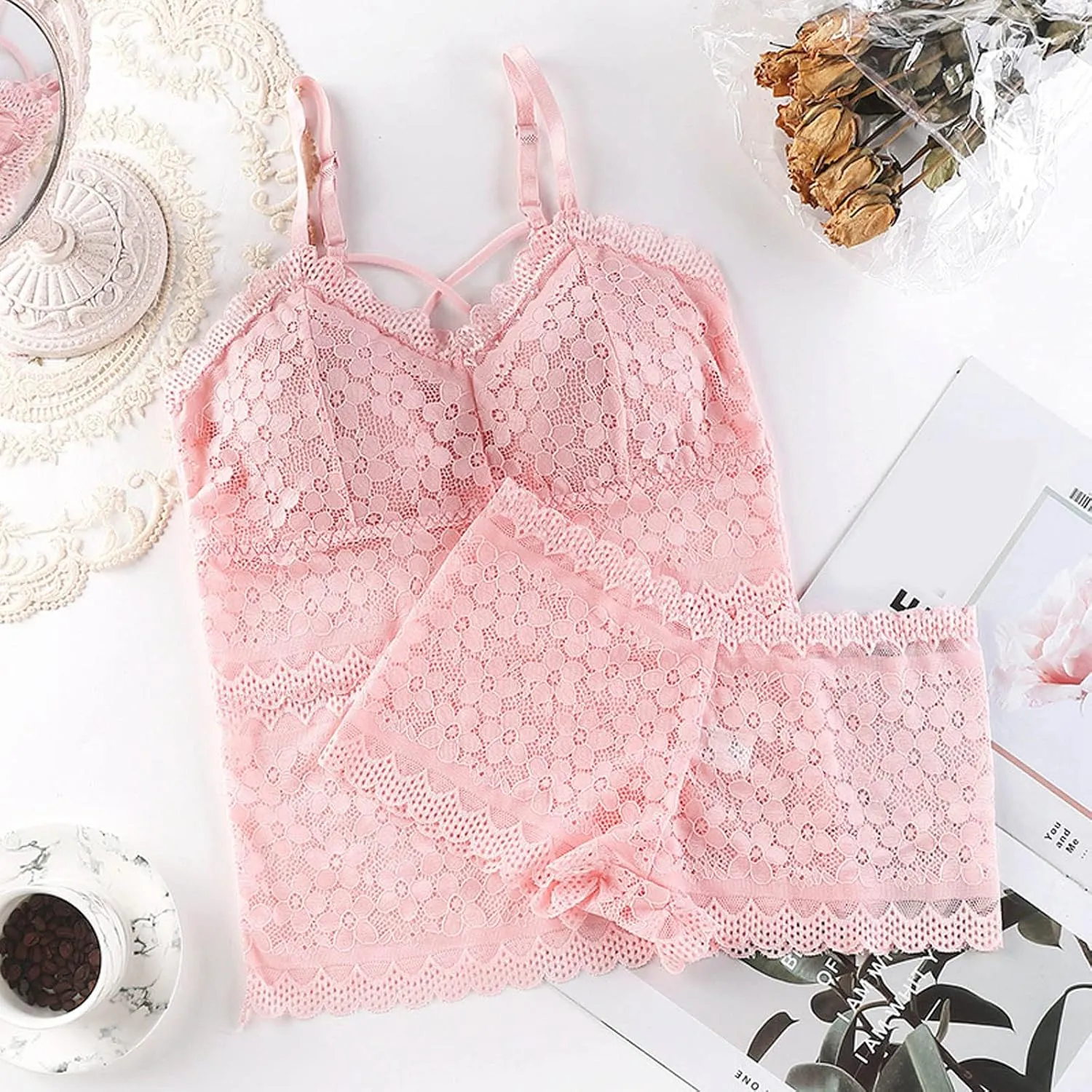 Corset Lingerie 2023 New Women Sexy Lace Bra Plus Size Lingerie Underwear Female Bralette Seamless Tube Sleep