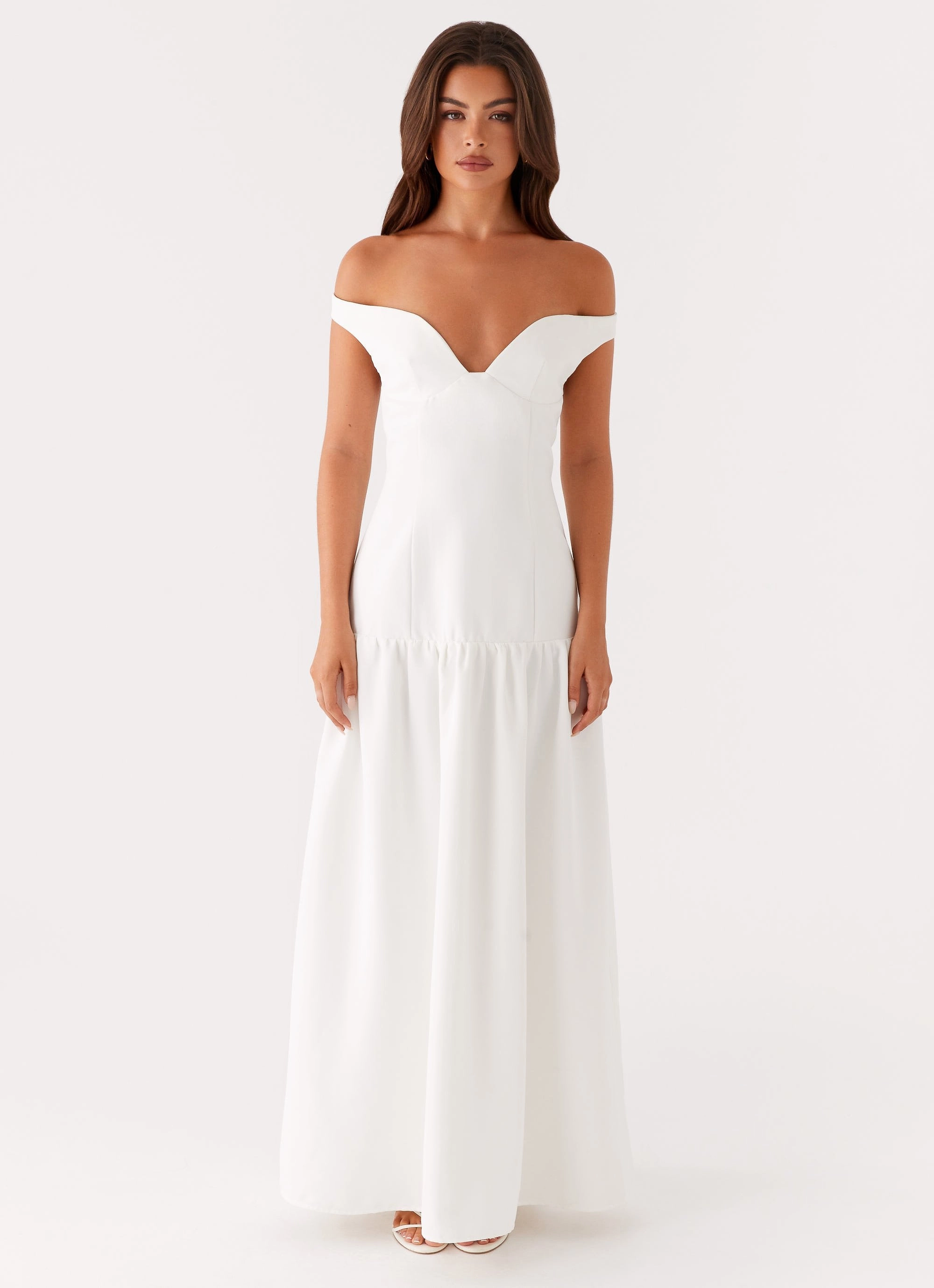Elegant Mood Basel Maxi Dress - White