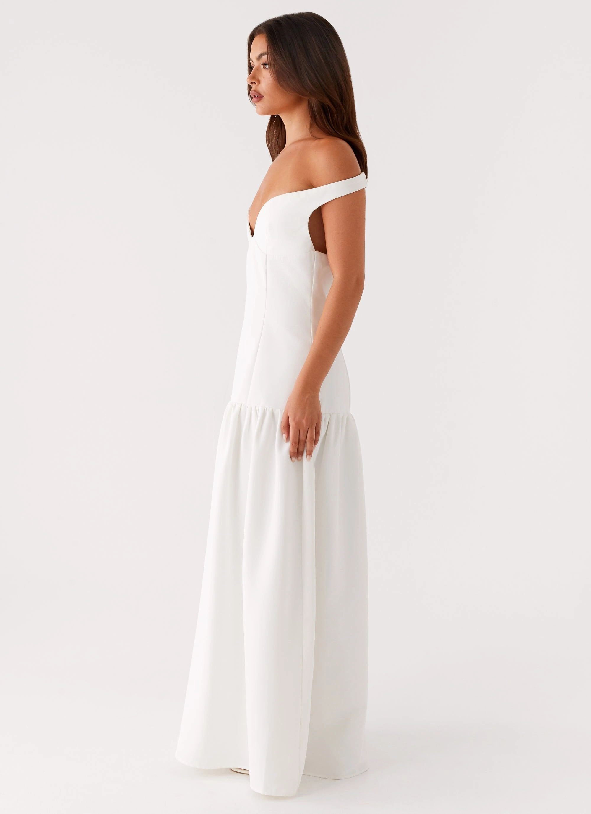 Basel Maxi Dress - White Modern Layers