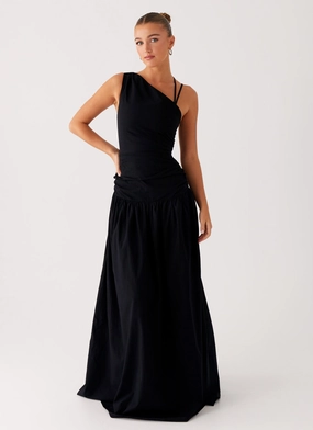 Cortez Maxi Dress - Black flowy style Polished Appearance