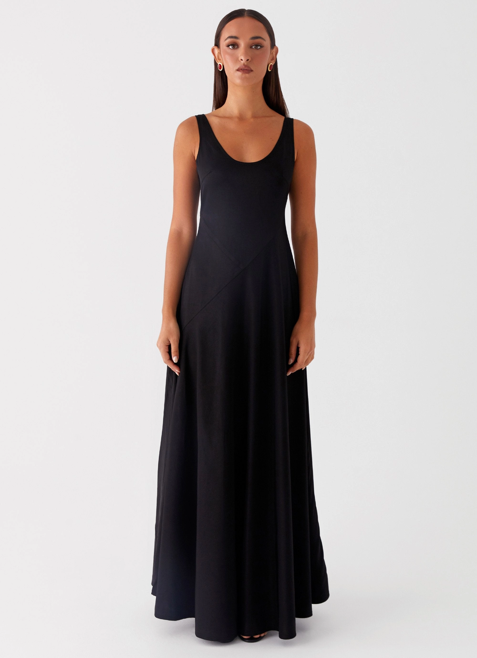 Cosma Maxi Dress - Black Beach Moment
