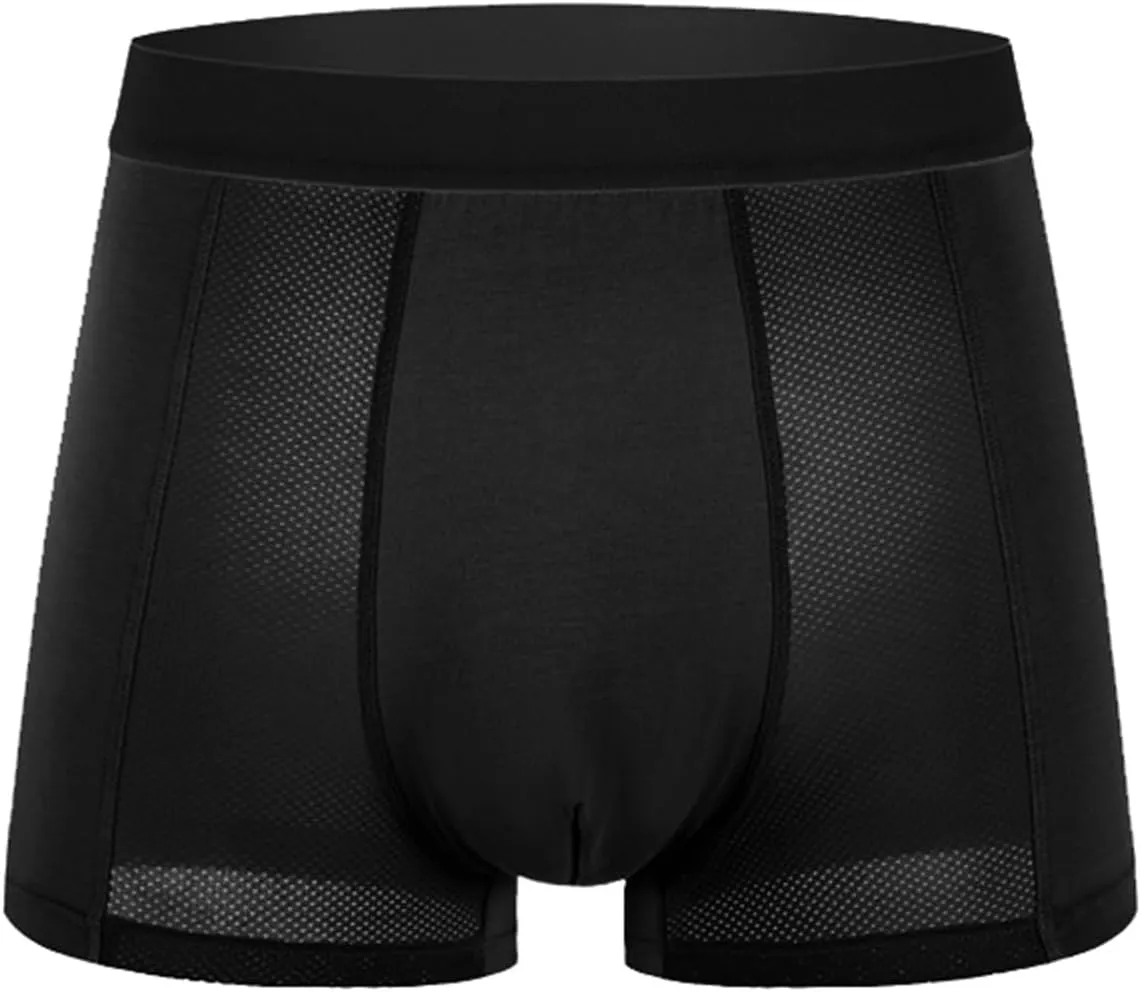 Cotton Boxer Briefs for Men Sexy Breathable Underwear Silky Breathable Underwears