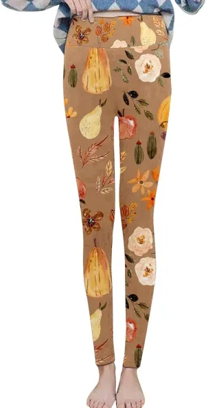 Cotton Leggings for Women Halloween Print Cute Style Leggings Super High Waisted High Waist Tummy Control Leggings