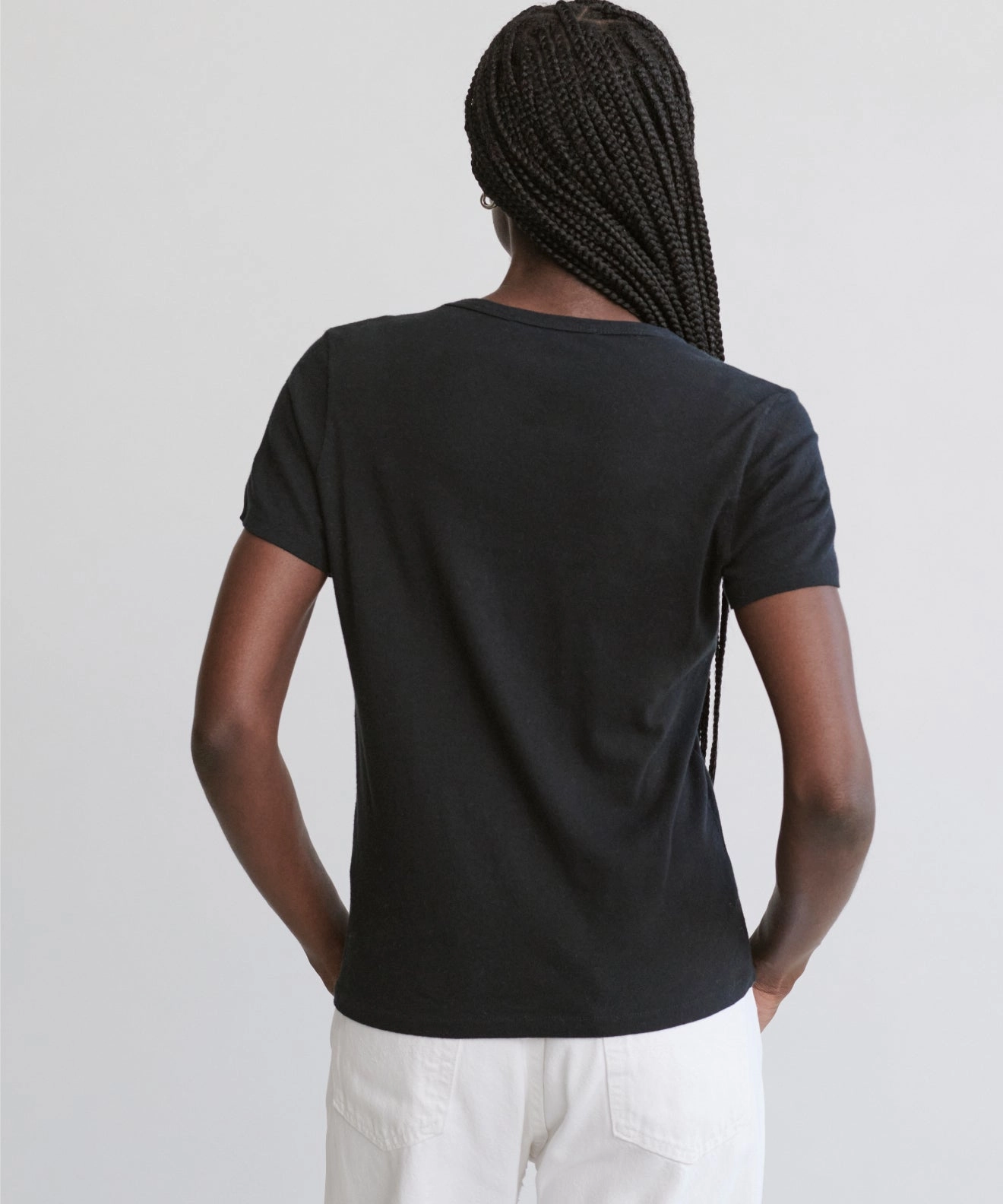 Cotton Slim Tee Chic Sweater