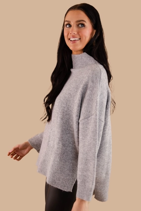 Temperature Control Technology QuickRelease Fastener Cozy Activities Sweater-Grey