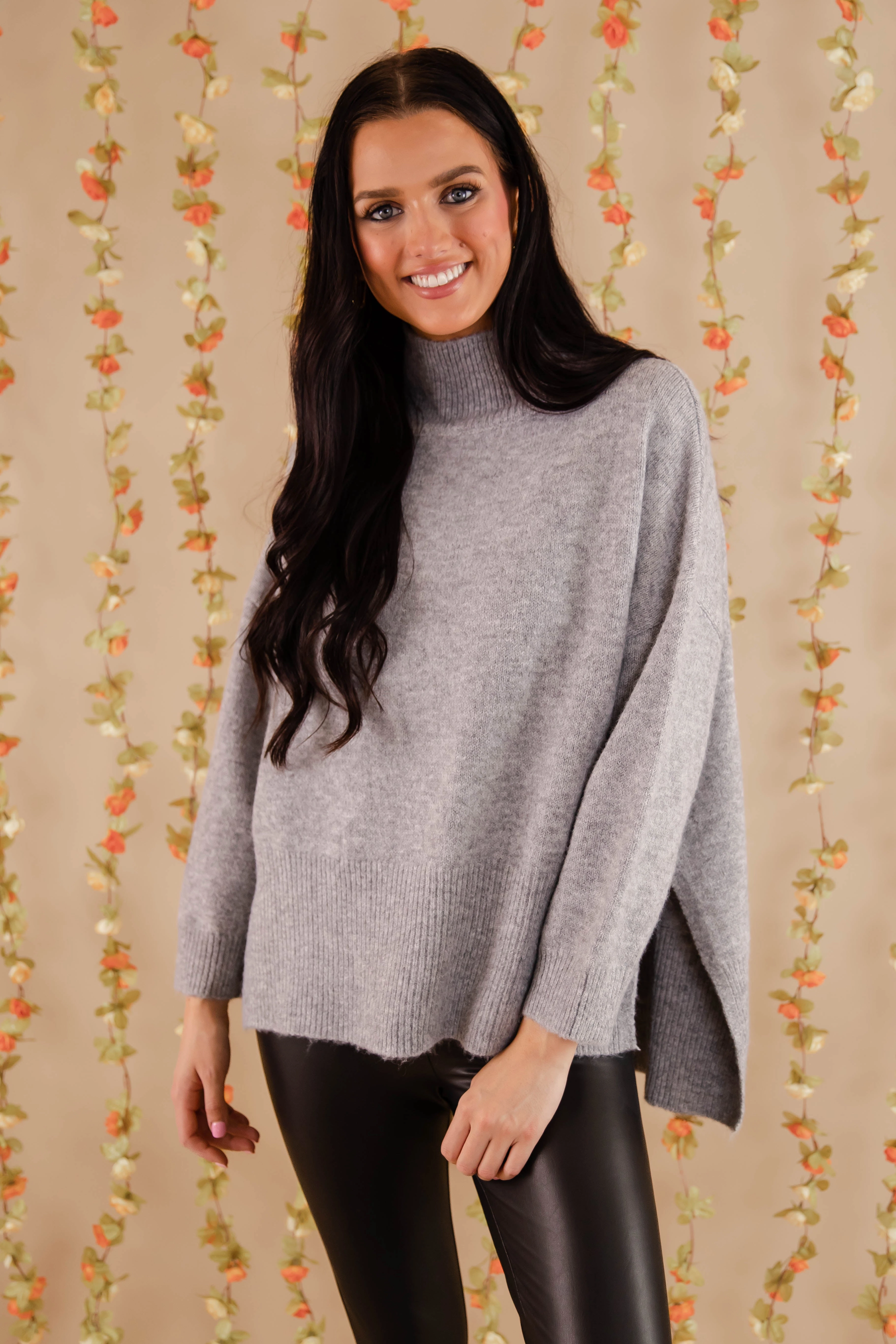 AntiPill Surface StainRepellentCoating Cozy Activities Sweater-Grey