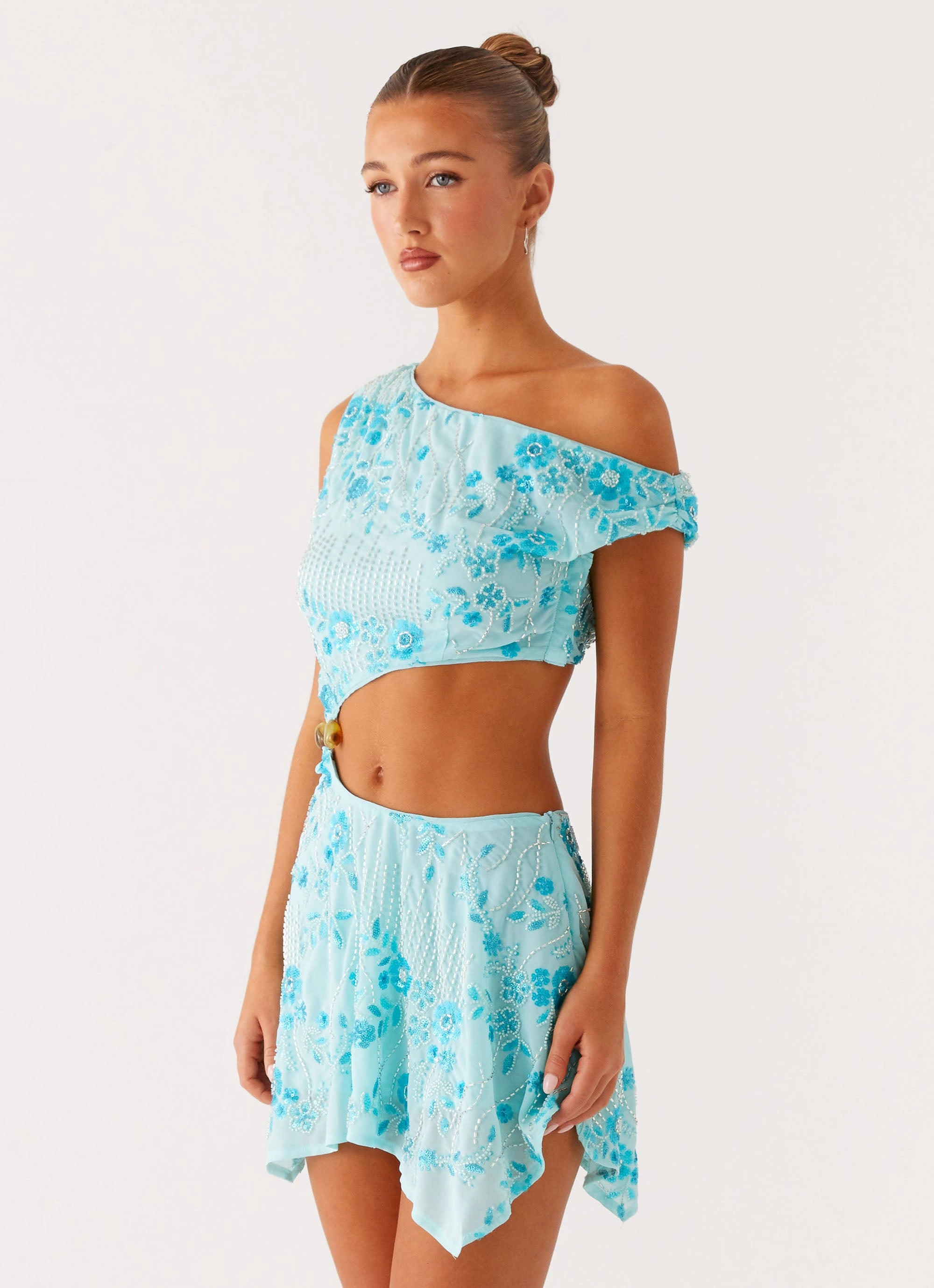 Aletta Sequin Mini Dress - Blue Flexible Fit