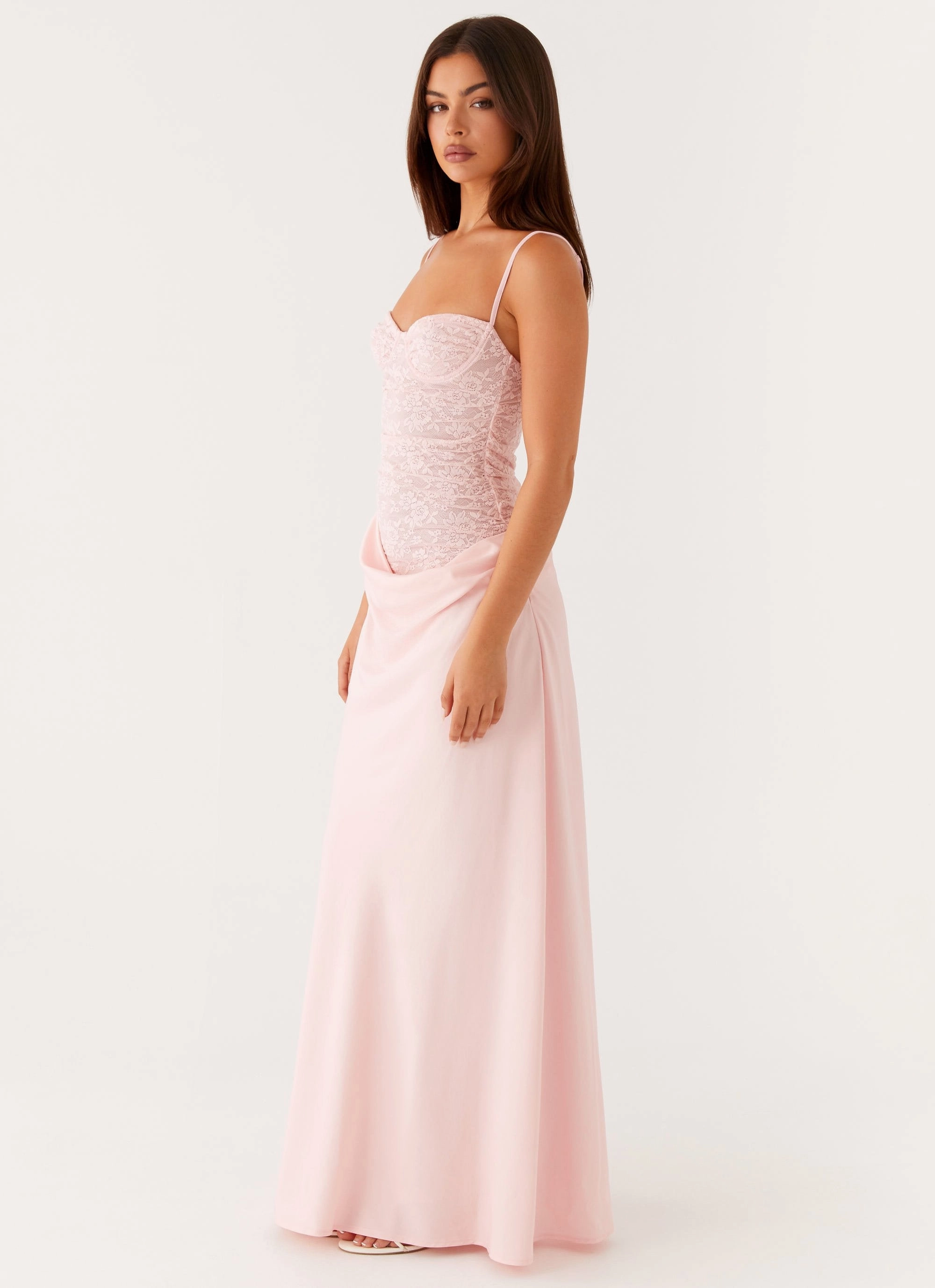 Cute Glow Unique Print Romy Maxi Dress - Pink