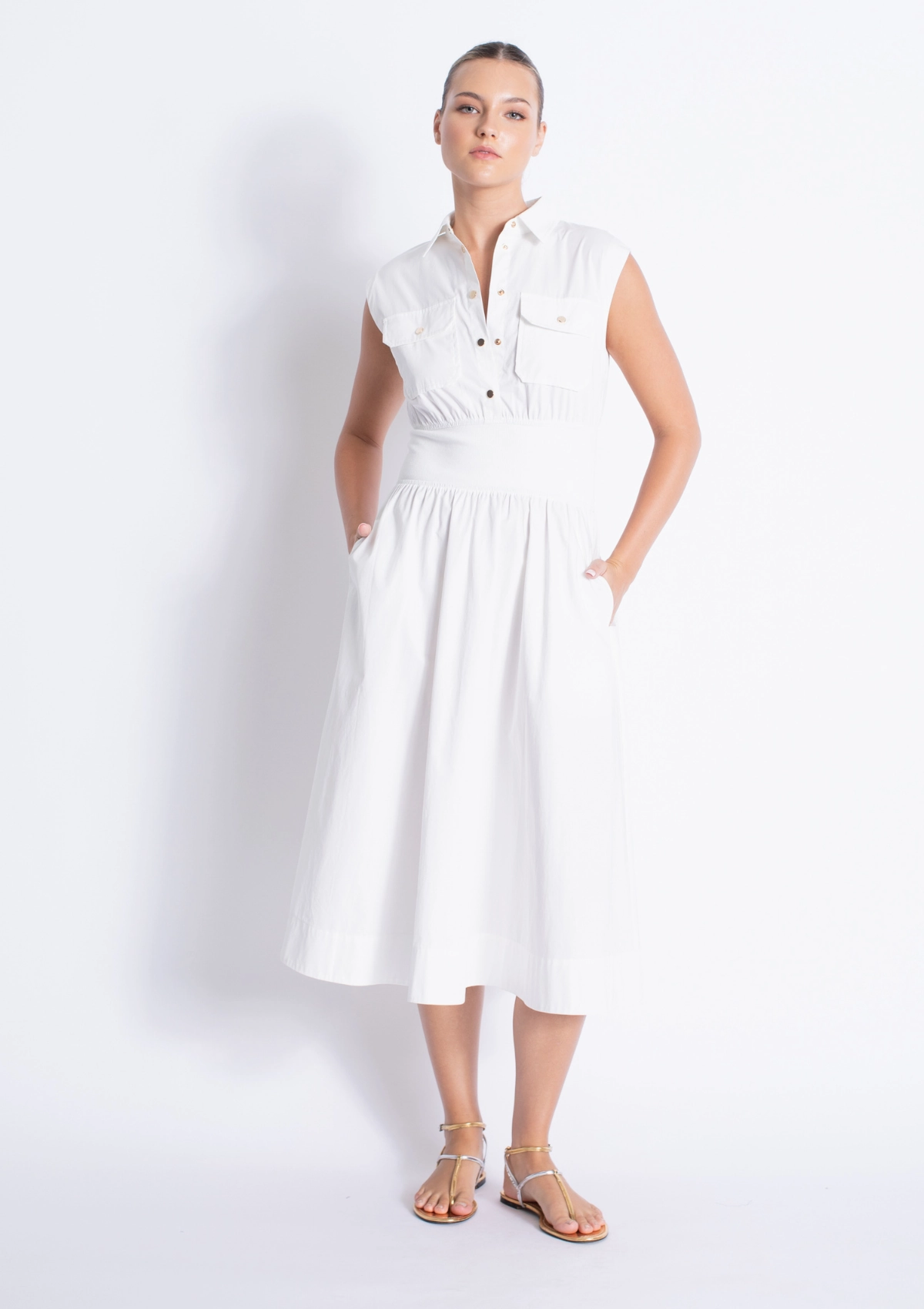 Matte-Lining Stylish Wear Eden Solid Dress