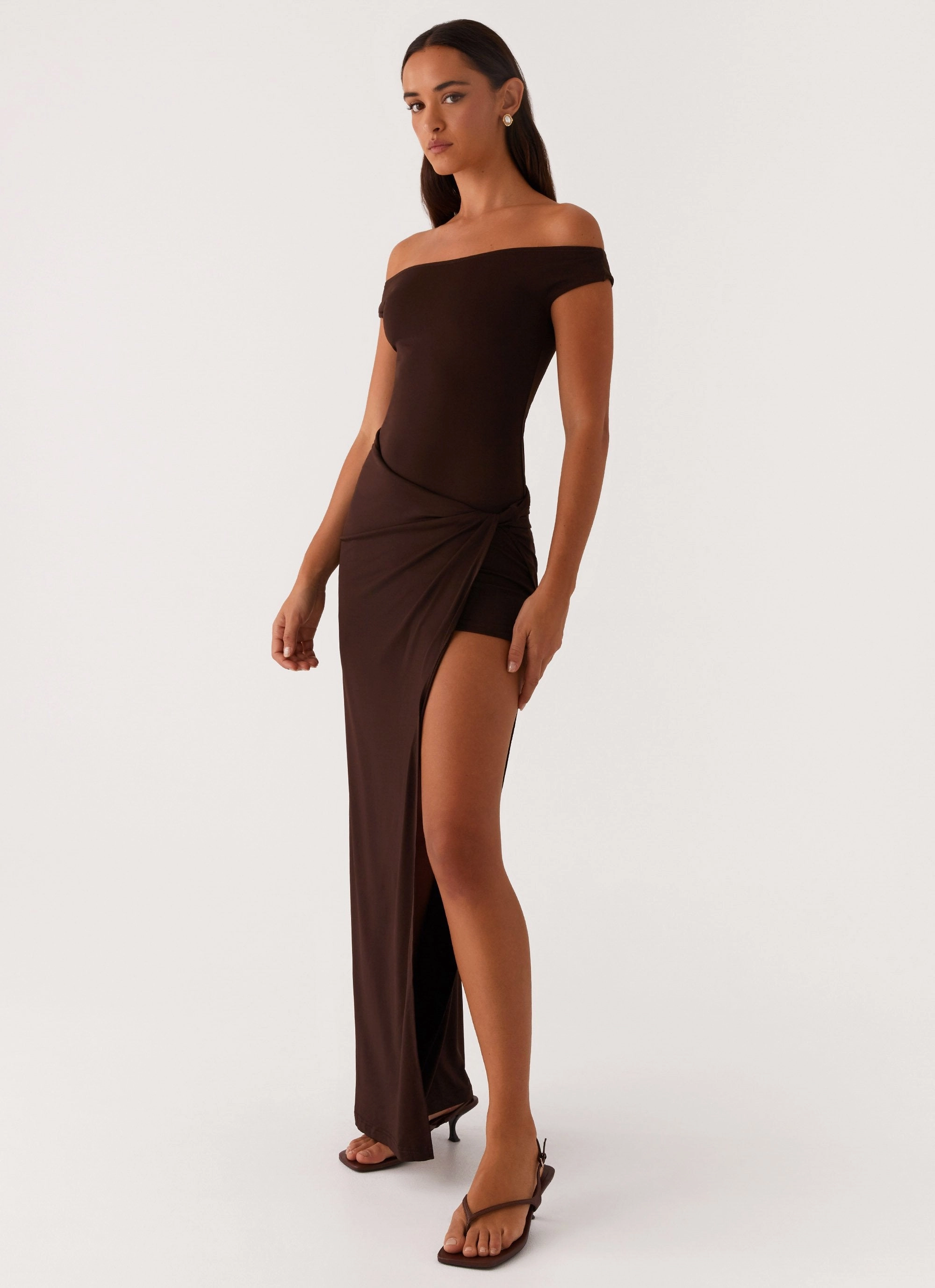 Amerie Maxi Dress - Chocolate All Day Look