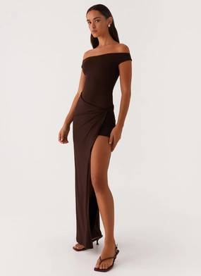 Amerie Maxi Dress - Chocolate All Day Look