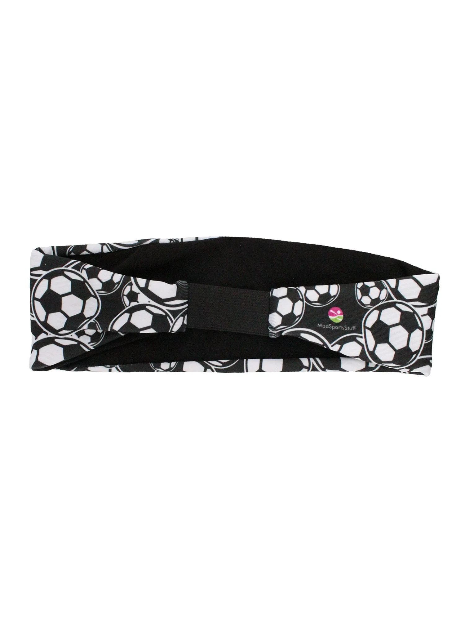 Crazy Soccer Headband with Soccer Ball Logos