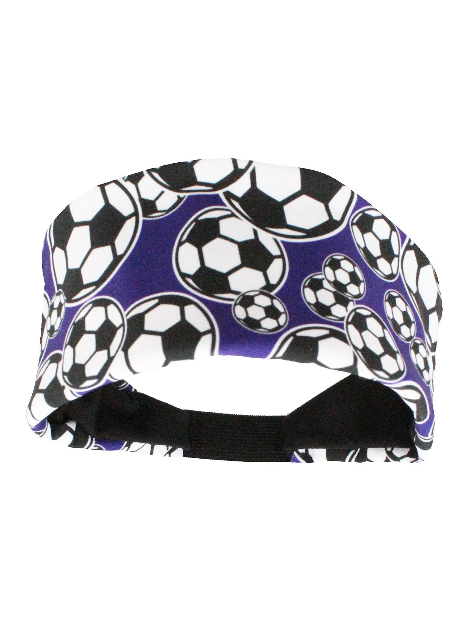 Crazy Soccer Headband with Soccer Ball Logos