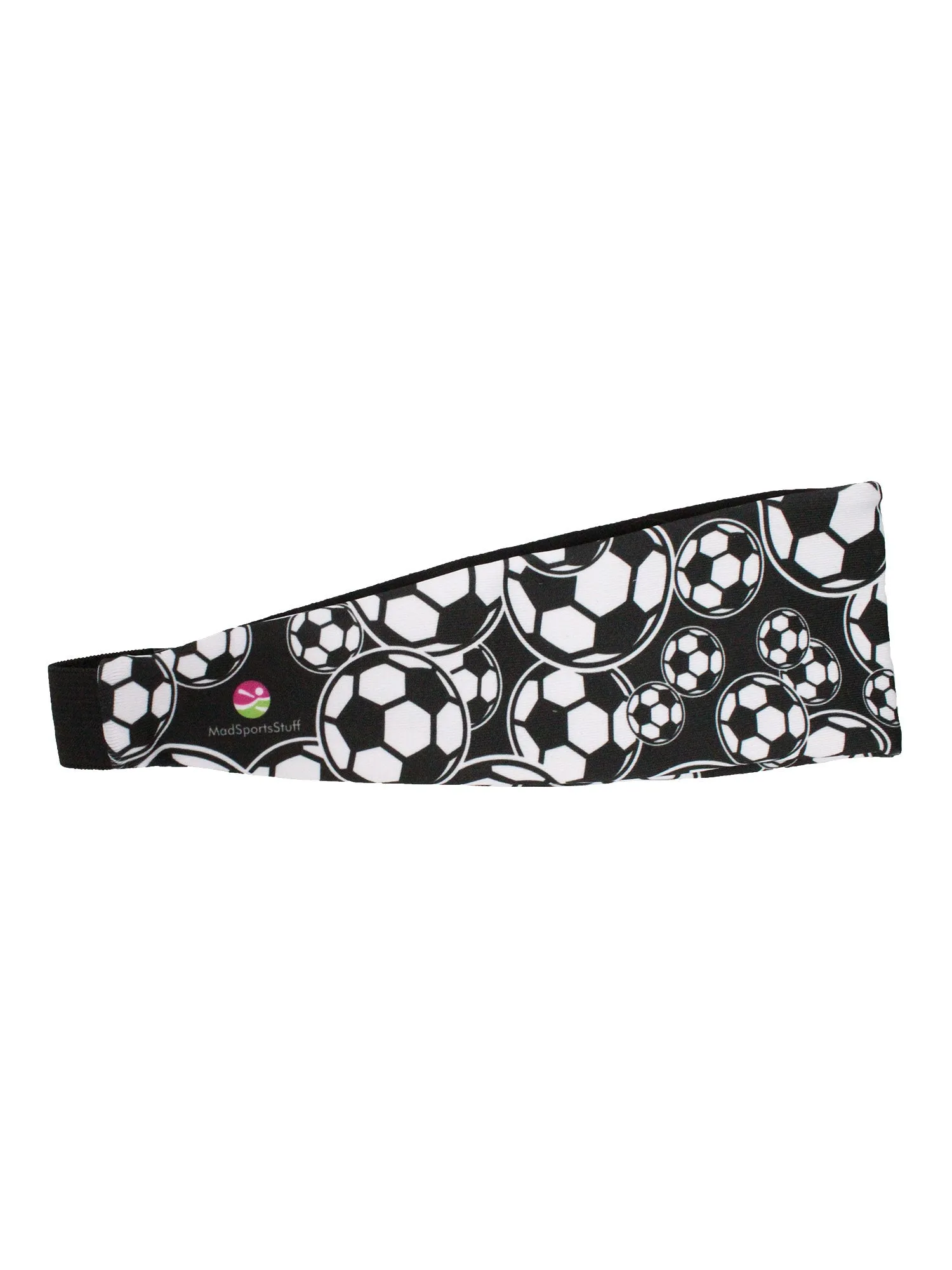 Crazy Soccer Headband with Soccer Ball Logos