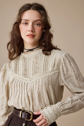 Casual Fit Minna 21 | Edward Linen Lace Blouse
