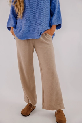 Frequent Flyer Lounge Pants-Taupe Ventilated Mesh Lining ReinforcedPockets