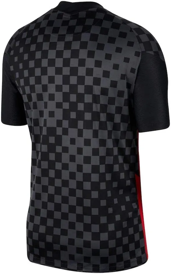 Croatia National European Soccer Team Nike 2020/21 Away Replica Jersey - Checkered Black