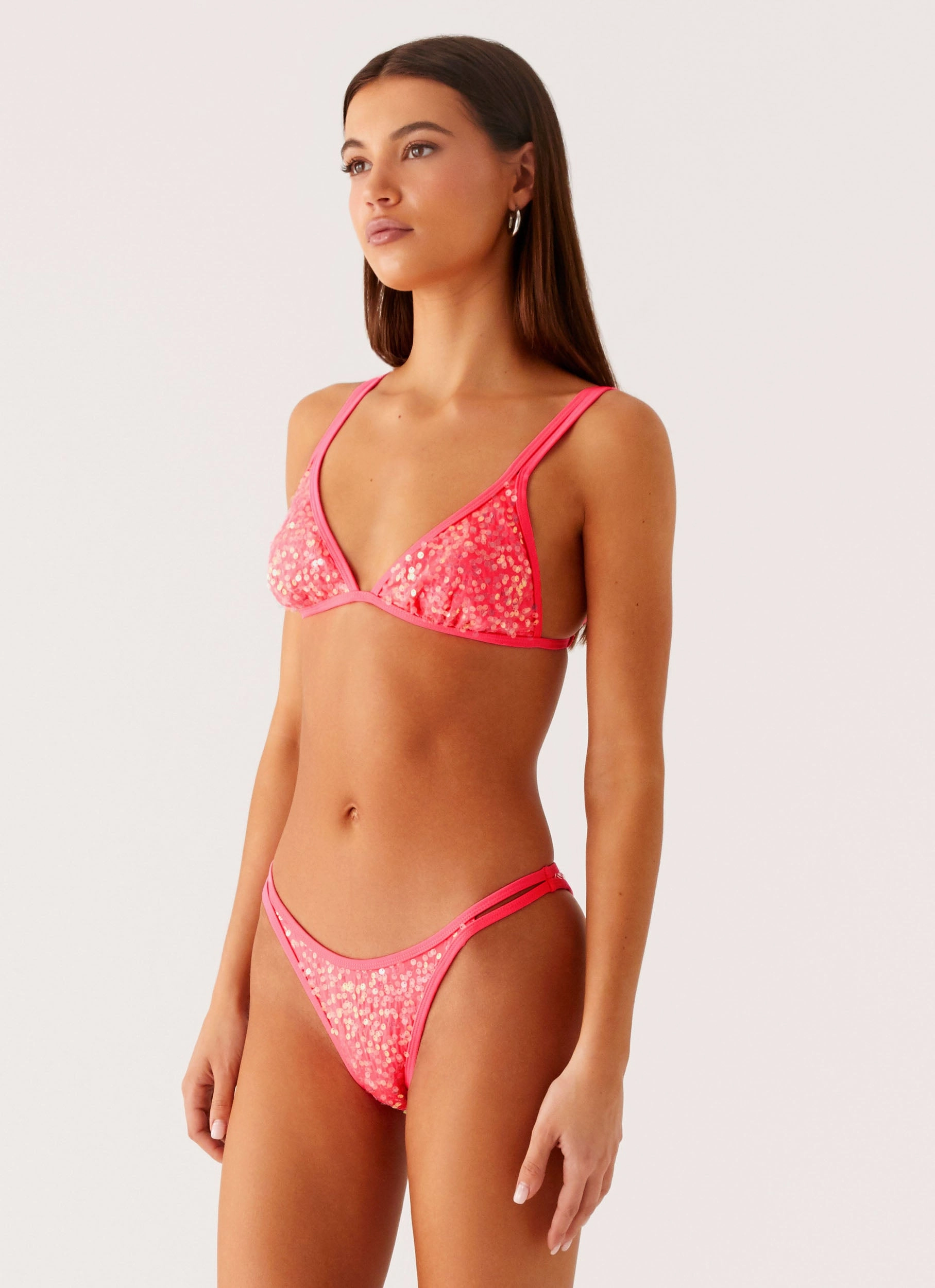 Cycling Apparel Croatia Bikini Bottoms - Pink Sequin