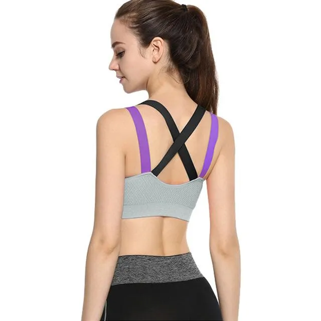 Cross Strap  Sports Bra