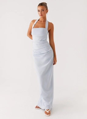 Rumour Has it Maxi Dress - Blue Saturated Hue