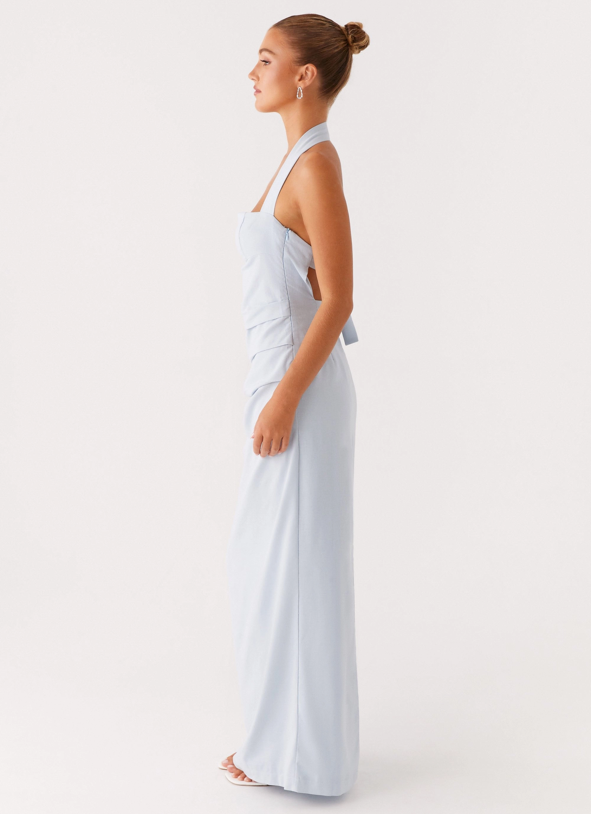 Soft Layering Soft Fabric Rumour Has it Maxi Dress - Blue
