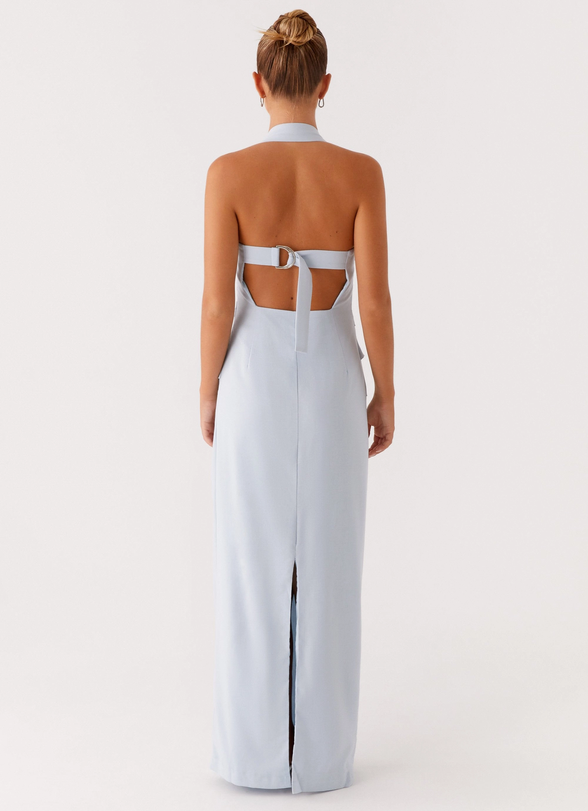 Rumour Has it Maxi Dress - Blue Compressible Chill Moment