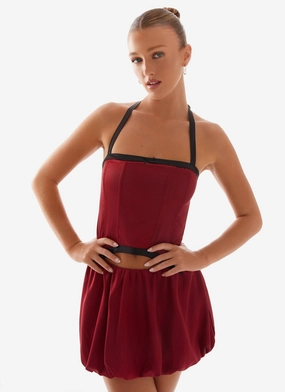 Pacific Mini Dress - Red Villa Mood