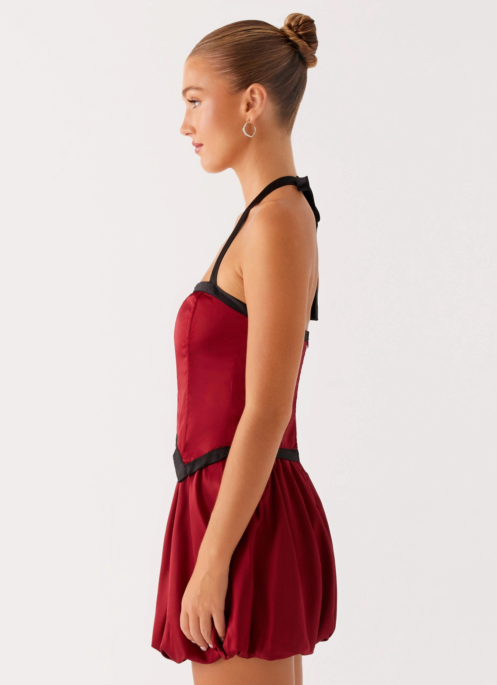 Smart And Comfortable Soft Balance Pacific Mini Dress - Red
