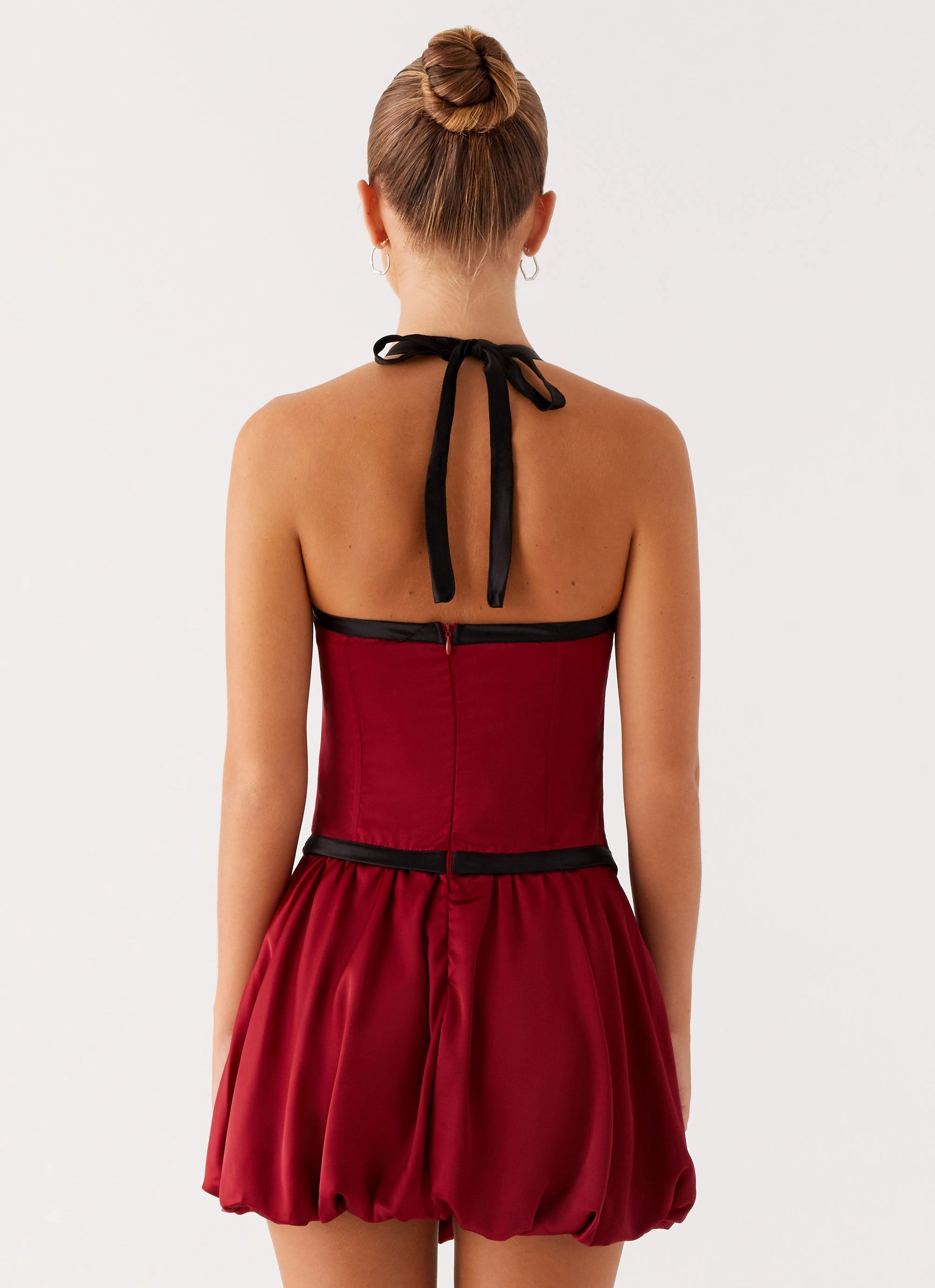 Pacific Mini Dress - Red Summer Outfit Feminine Cut