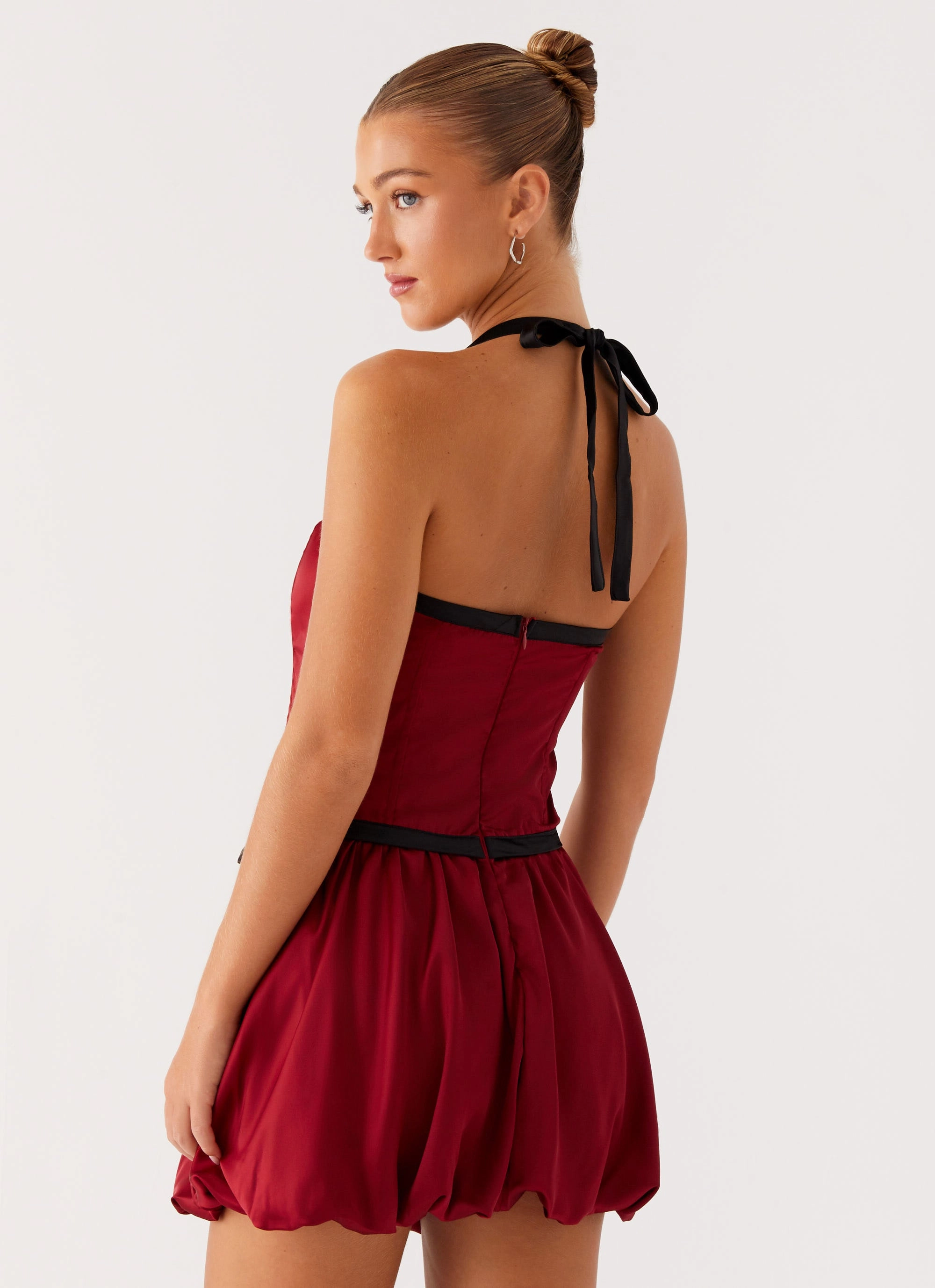 Pacific Mini Dress - Red Dew Glow Crisp Finish