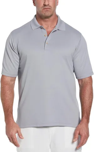 Cubavera mens Essential Textured Performance Polo Shirt, Moisture-wicking Technology
